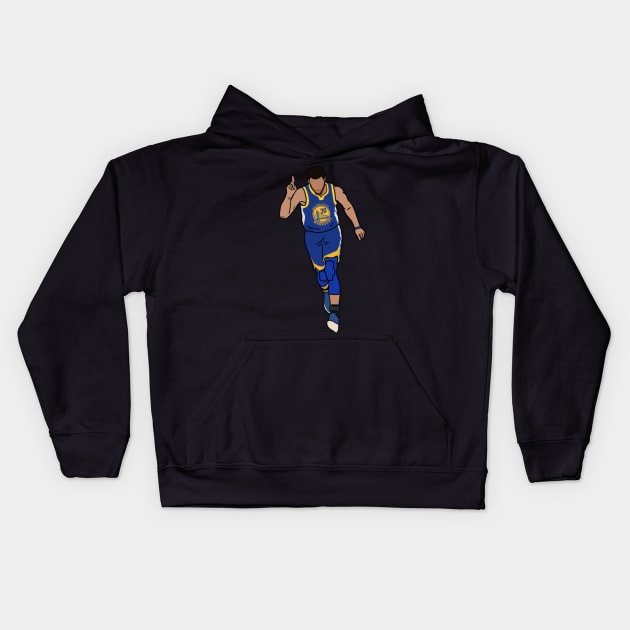 Steph Curry Golden State Warriors NBA Kids Hoodie by IveyEricssonArt